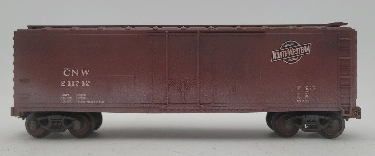 Custom Weathered O Gauge CNW Boxcar #241742