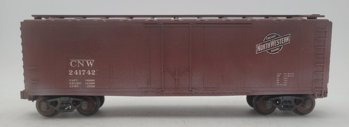 Custom Weathered O Gauge CNW Boxcar #241742