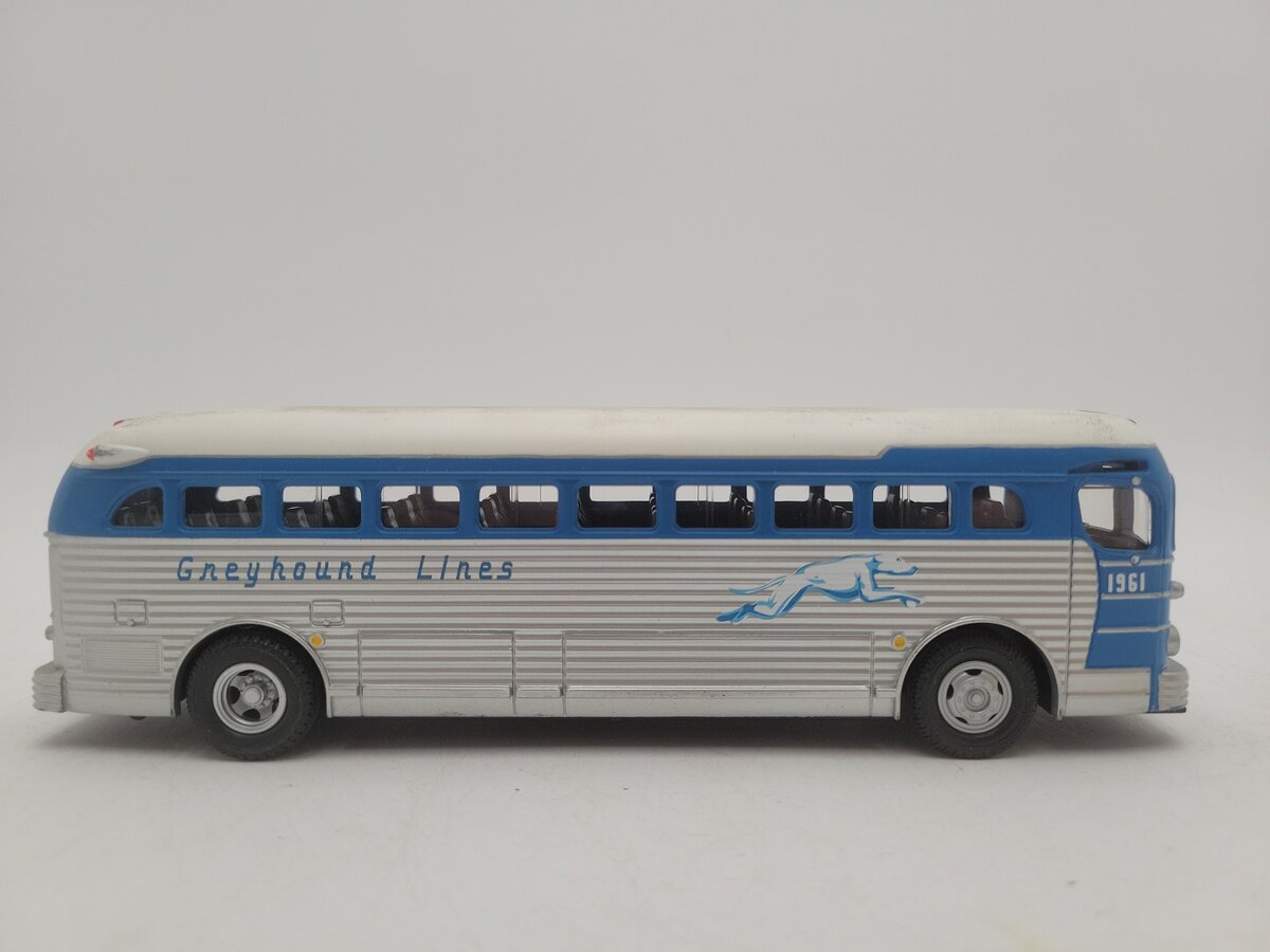 MTH 30-50017 1:43 Rail King Chicago Greyhound Die Cast Bus VG/Box
