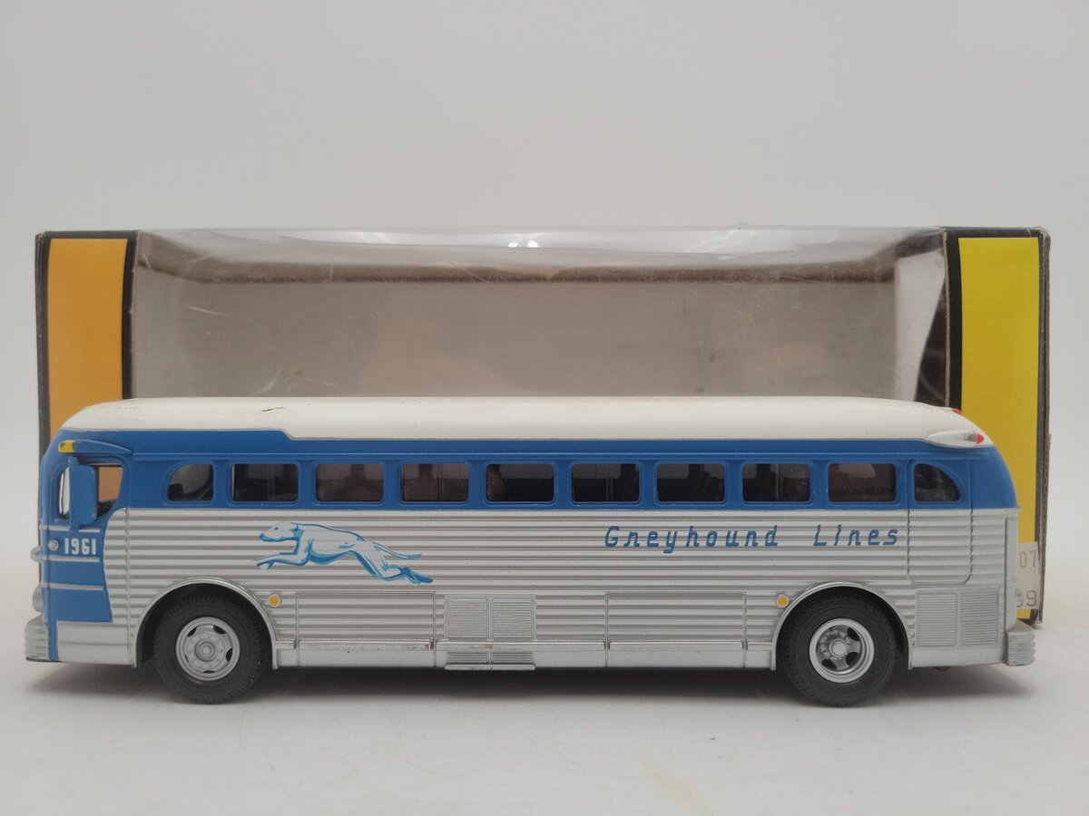 MTH 30-50017 1:43 Rail King Chicago Greyhound Die Cast Bus VG/Box