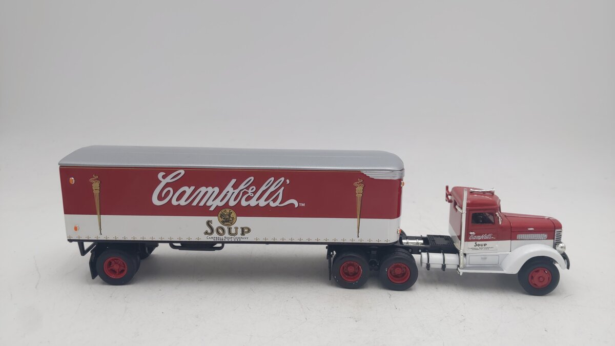 Mattel 38337 1:64 Scale Diecast Campbell's Soup Tractor Trailer EX/Box