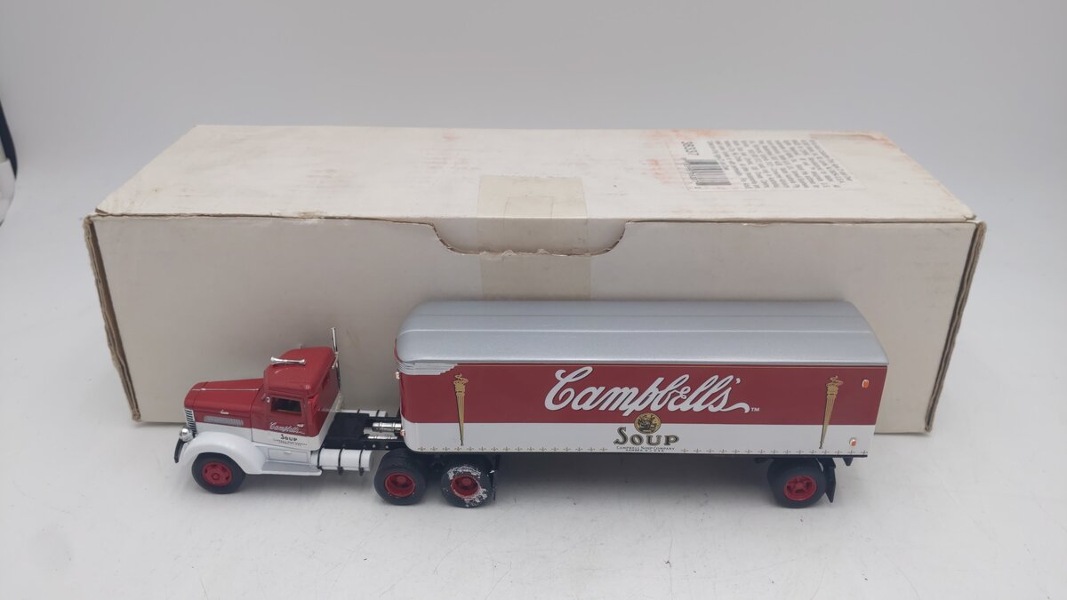 Mattel 38337 1:64 Scale Diecast Campbell's Soup Tractor Trailer EX/Box