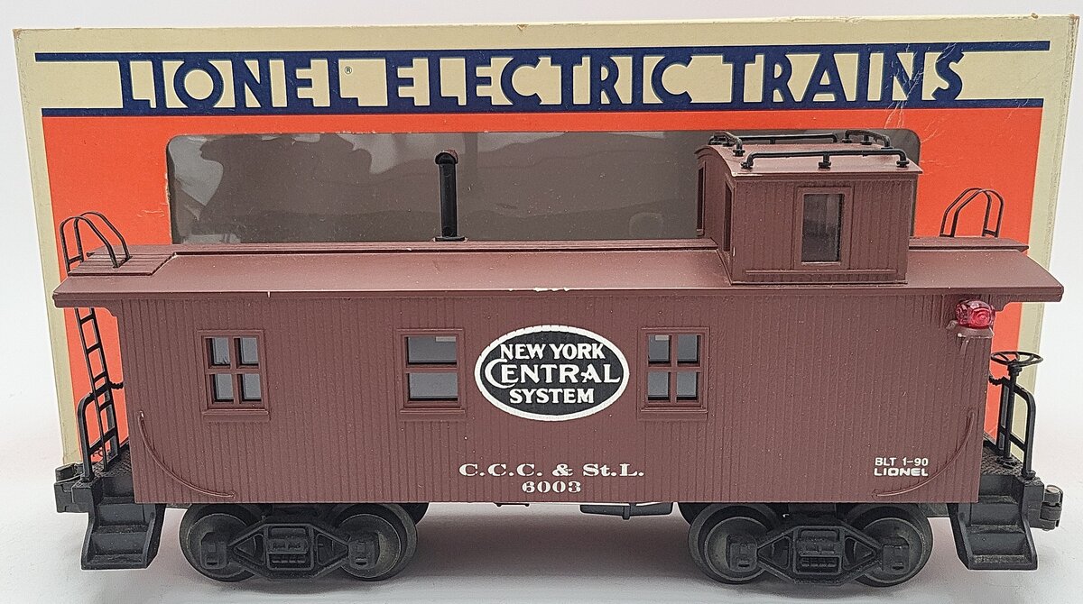Lionel 6-17611 O Gauge New York Central Illuminated Woodside Caboose #6003 EX/Box