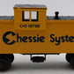Lionel 6-19700 O Chessie System Extended Vision Illuminated Caboose #19700 EX
