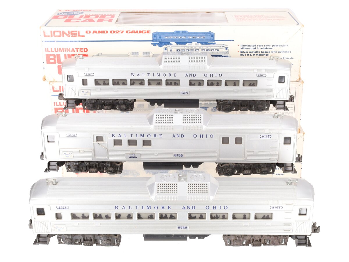 Lionel 6-1766 O Gauge Baltimore & Ohio RDC Service Station Special Set EX/Box