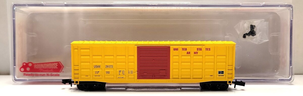 Roundhouse 81709 N Scale US Army Box Car # 29373 LN/Box