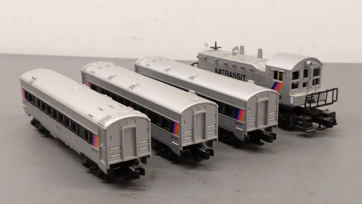 Lionel 6-11828 O NJ Transit Diesel Passenger Car Set EX