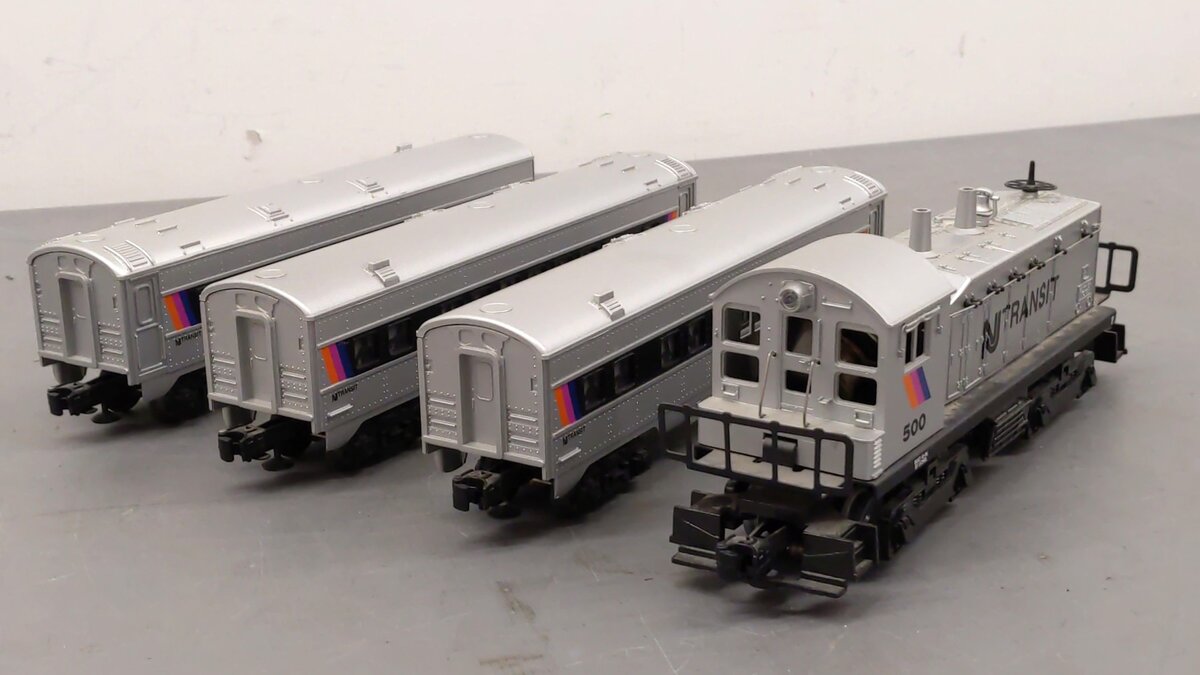 Lionel 6-11828 O NJ Transit Diesel Passenger Car Set EX