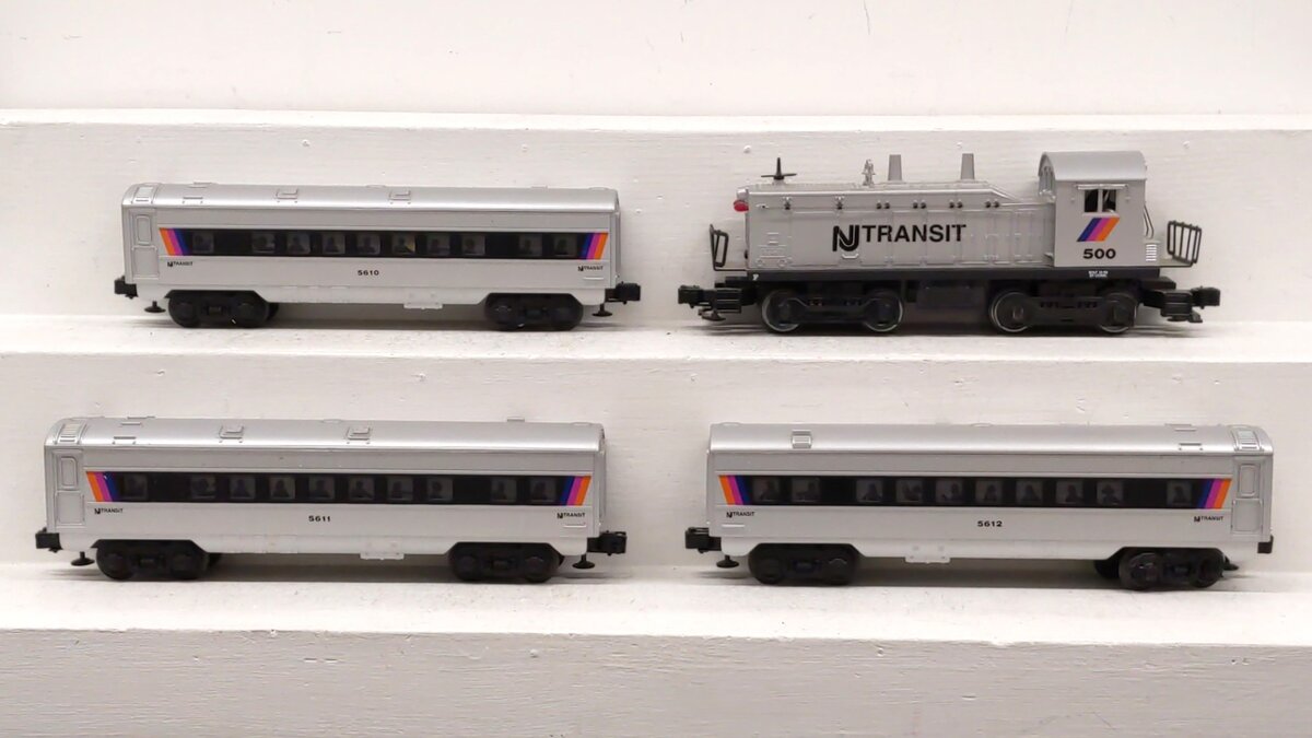 Lionel 6-11828 O NJ Transit Diesel Passenger Car Set EX