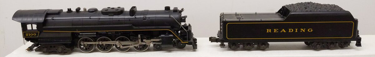 Lionel 6-18006 O Gauge Reading T-1 4-8-4 Steam Locomotive & Tender #2100 EX