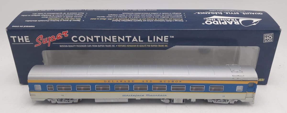 Rapido Trains 100198 Delaware & Hudson Whiteface Mountain Passenger Car #34 VG/Box