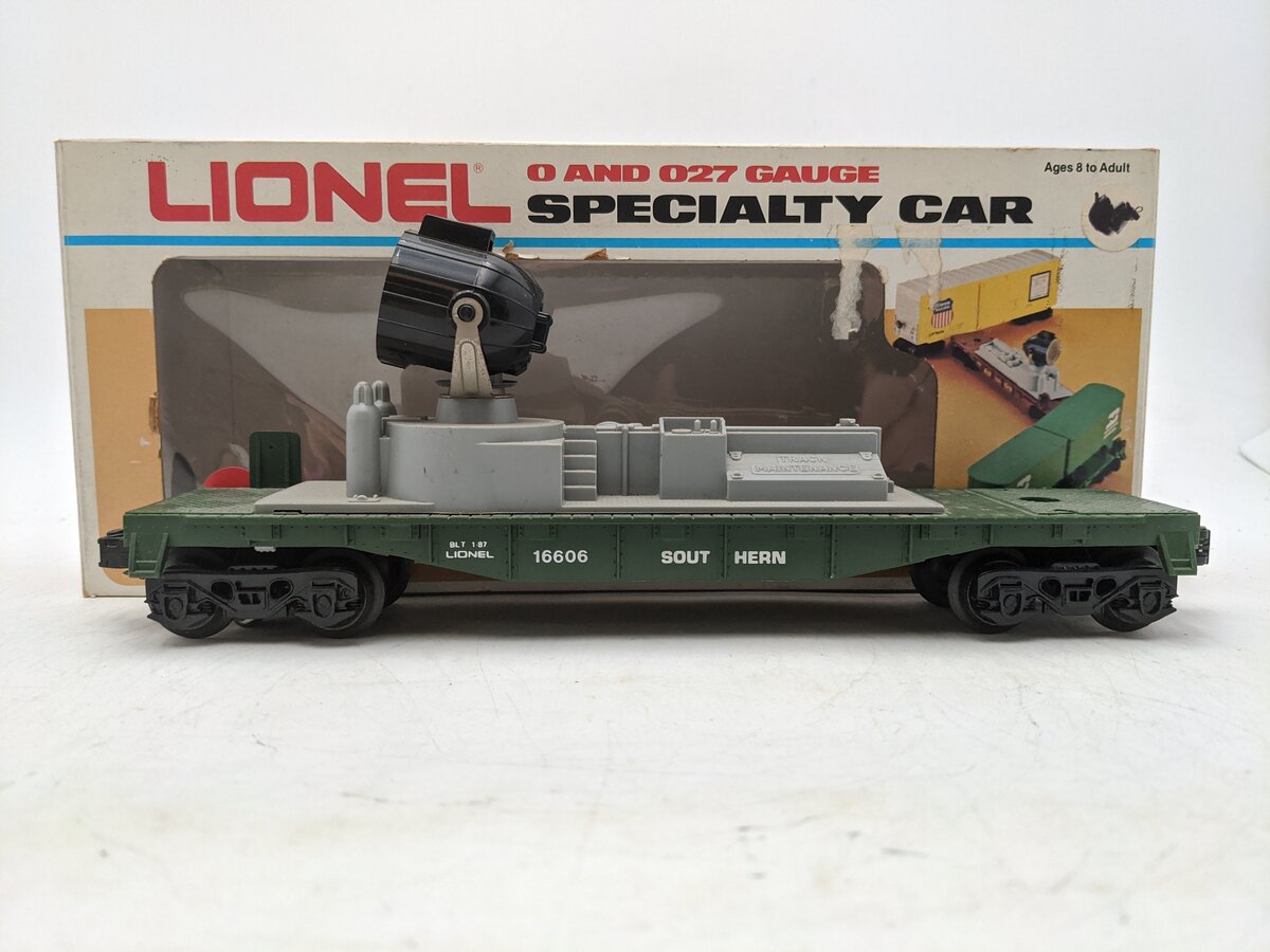 Lionel 6-16606 O Gauge Southern Operating Searchlight Car EX/Box