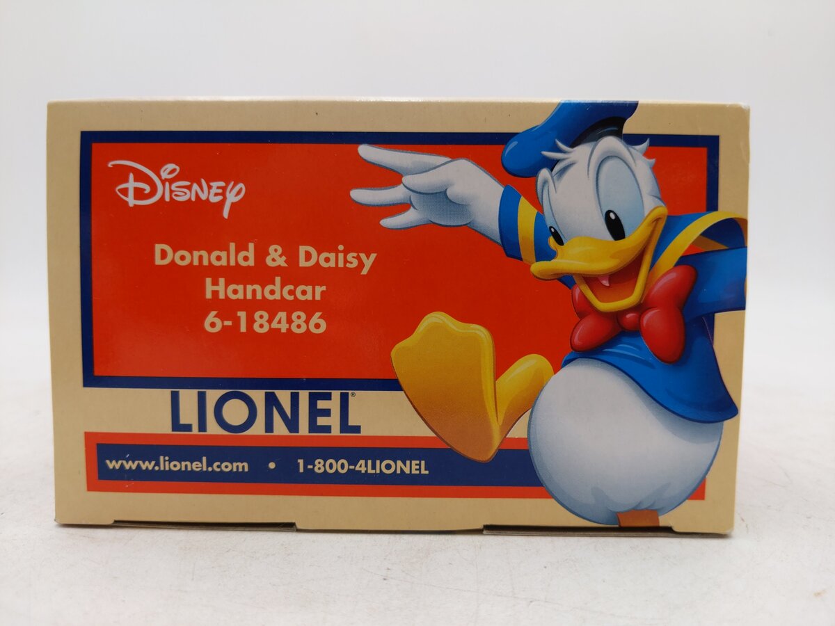 Lionel 6-18486 O Gauge Donald and Daisy Handcar EX/Box