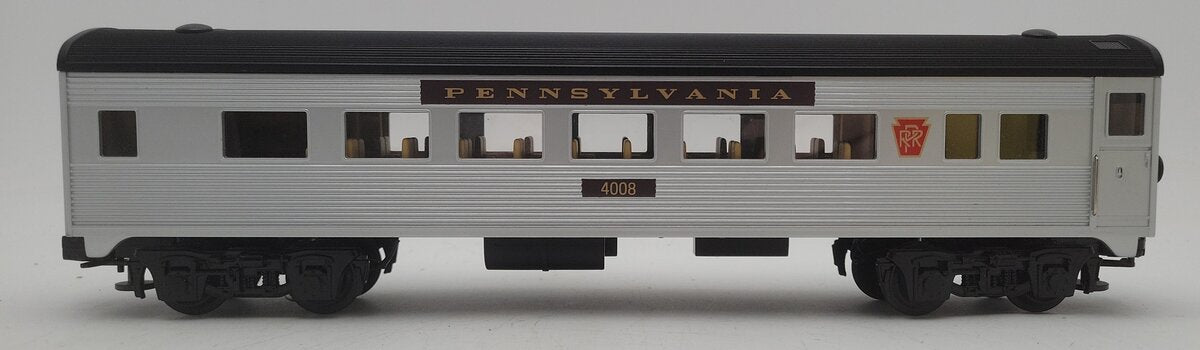 MTH 30-6070S O Pennsylvania Streamlined Passenger Car #4008 VG/Box