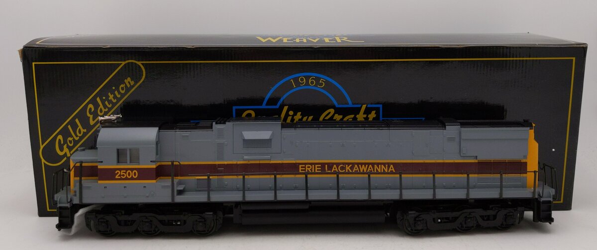 Weaver 2500 O Erie Lackawanna Alco C-628 Diesel Locomotive #2500  - 2-Rail LN/Box