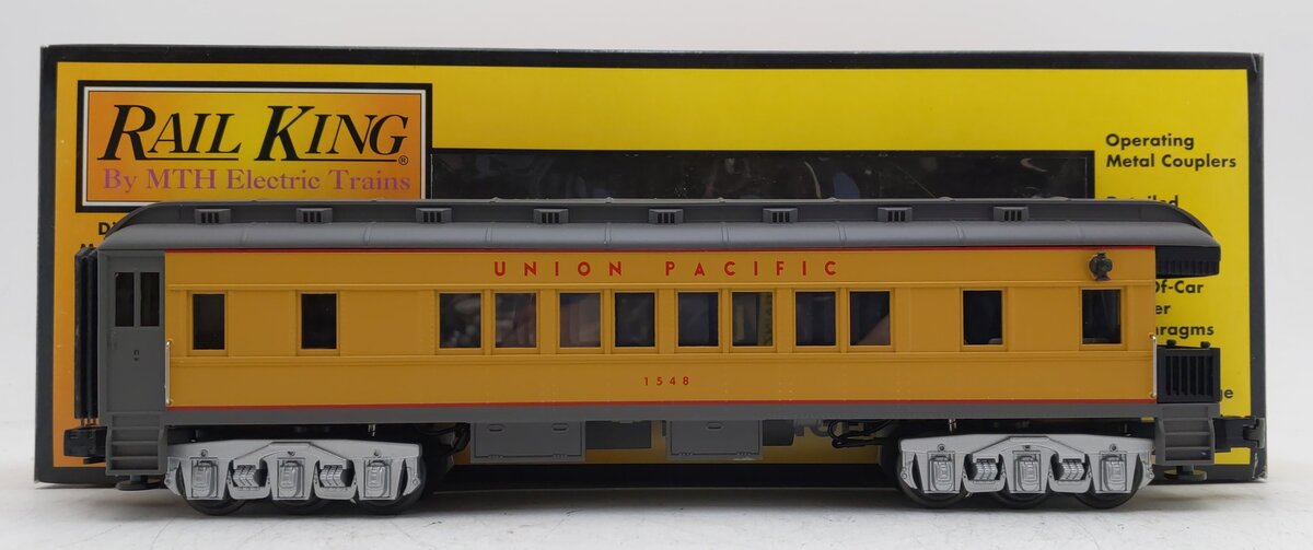 MTH 30-6252-4 Railking Union Pacific Madison Observation Car #1548 EX/Box