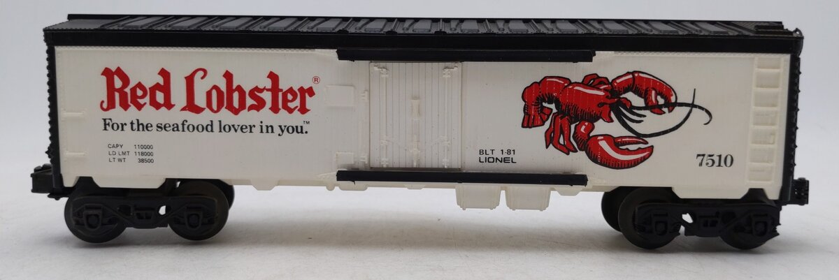 Lionel 6-7510 O Gauge Red Lobster Refrigerator Car EX/Box