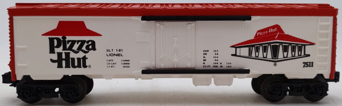 Lionel 6-7511 O Gauge Pizza Hut Refrigerator Car EX/Box