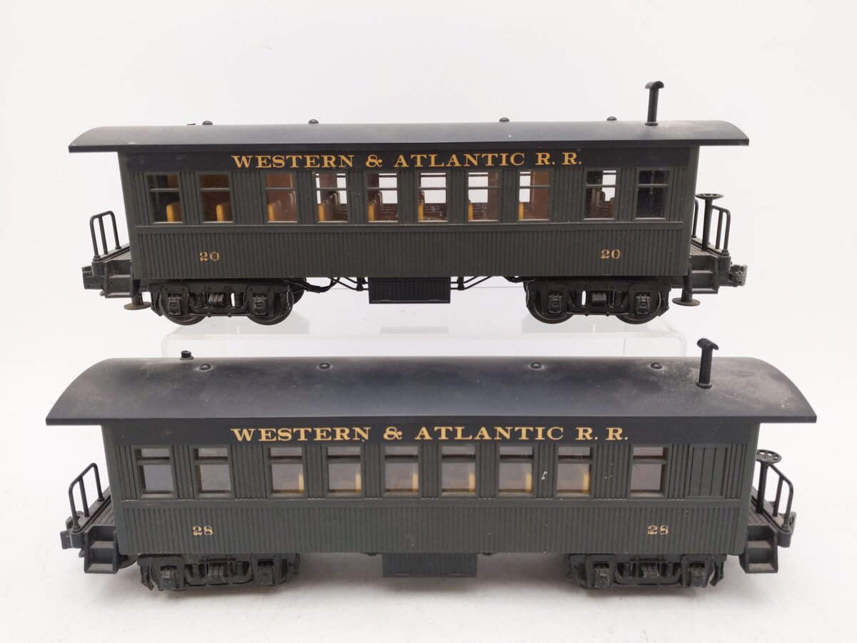 MTH 30-6404 O Western & Atlantic Railroad "Texas" Overton Passenger #20, #28 EX