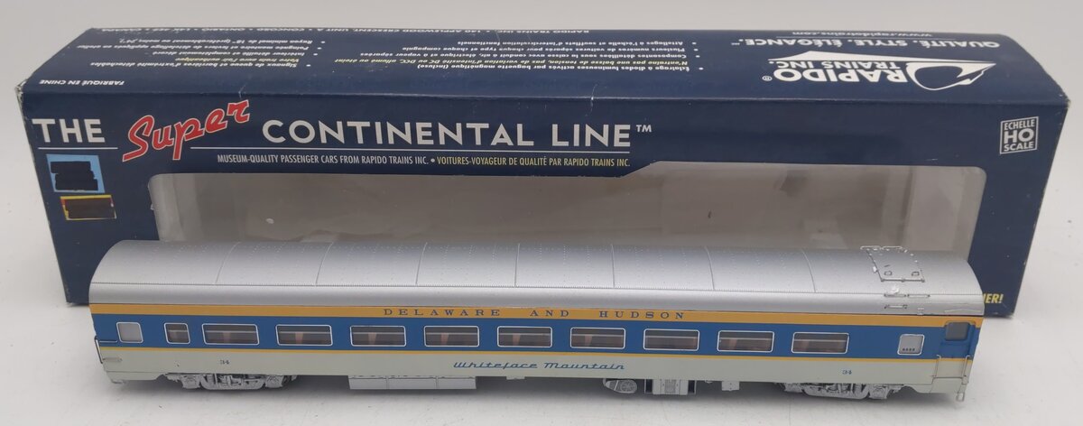 Rapido Trains 100198 Delaware & Hudson Whiteface Mountain Passenger Car #34 EX/Box