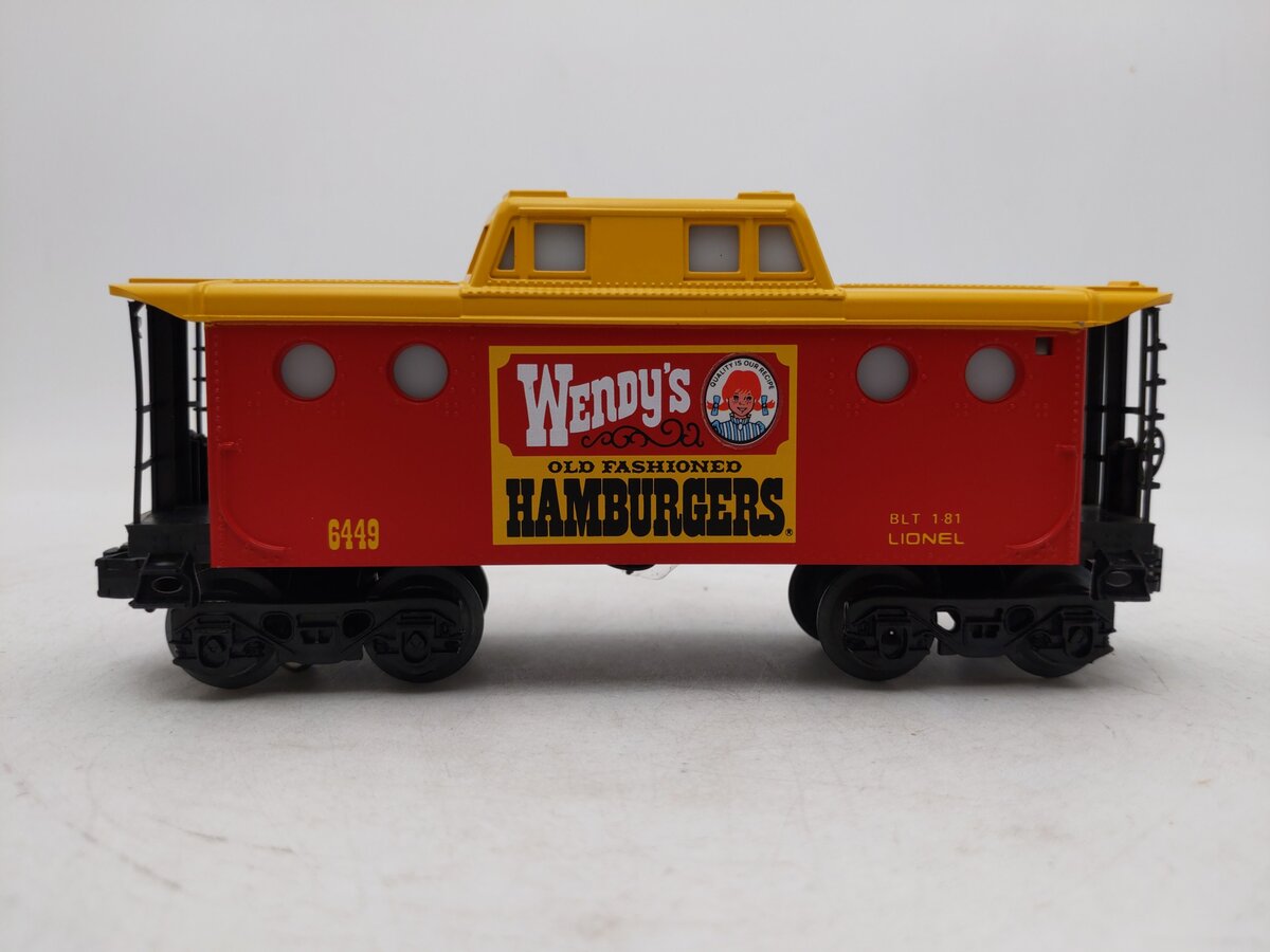 Lionel 6-6449 O Gauge Wendy's N5C Caboose EX/Box
