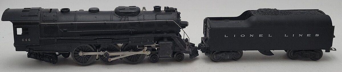 Lionel 646 Vintage O 4-6-4 Die-Cast Steam Locomotive & 2046W Whistle Tender EX