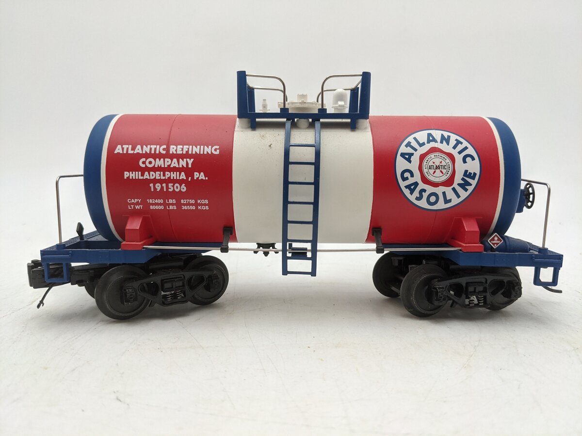 MTH 20-96115 O Atlantic Gasoline 8000 Gallon Single Dome Tank Car #191506 EX/Box