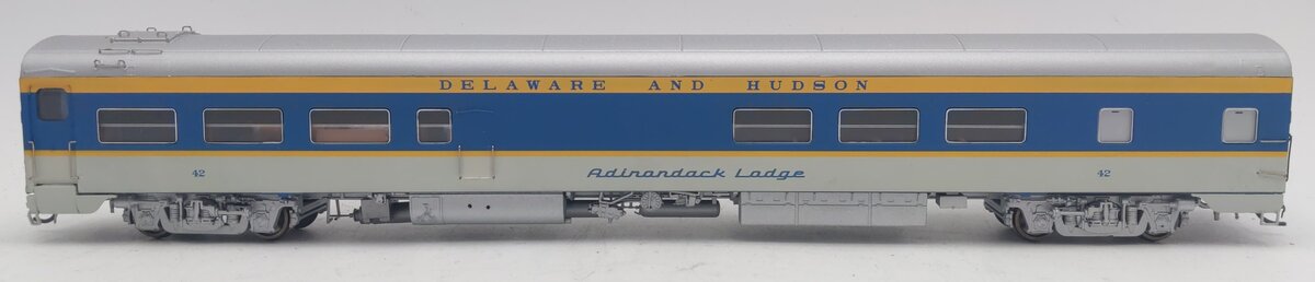 Rapido Trains 103059 HO D&L Adirondack Lodge Cafe/Bar/Lounge Passenger Car #42 VG/Box