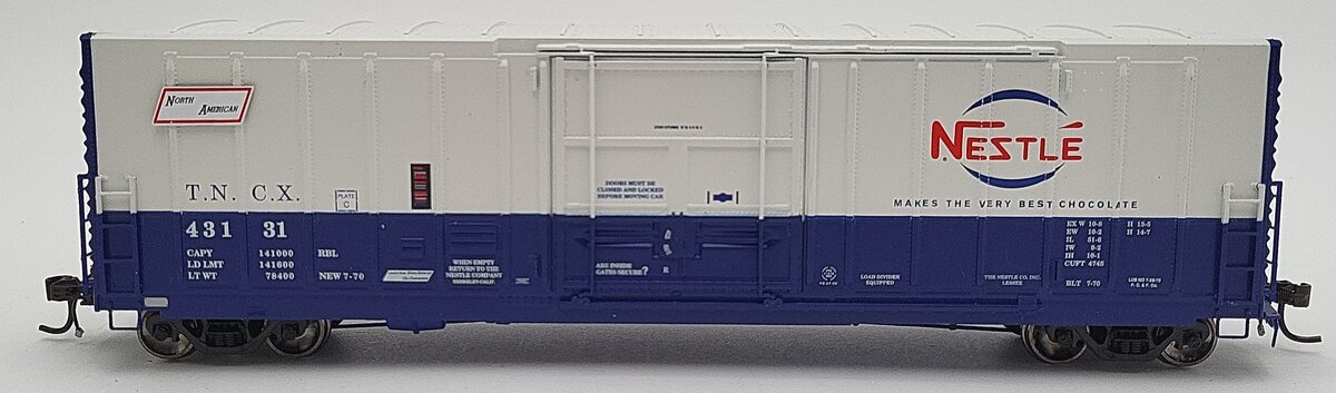 Athearn G4338 HO Nestle 50' P.C.& F. Box Car #43131 LN/Box