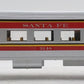 MTH 30-6103-2 O Gauge Santa Fe Streamlined Coach Car #3148 EX/Box