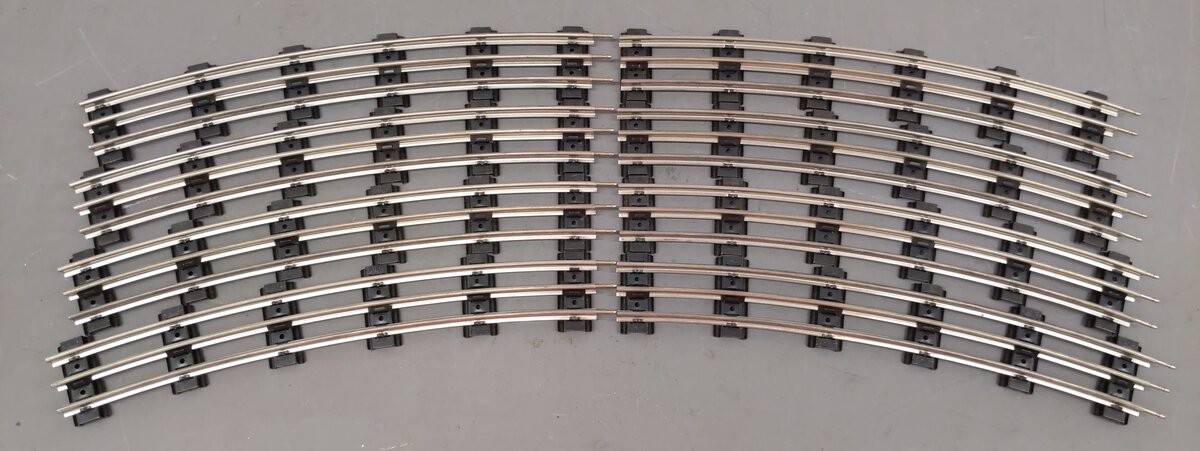 Lionel & K-Line Assorted O Gauge Tubular Straight/Curved Tracks [26] VG