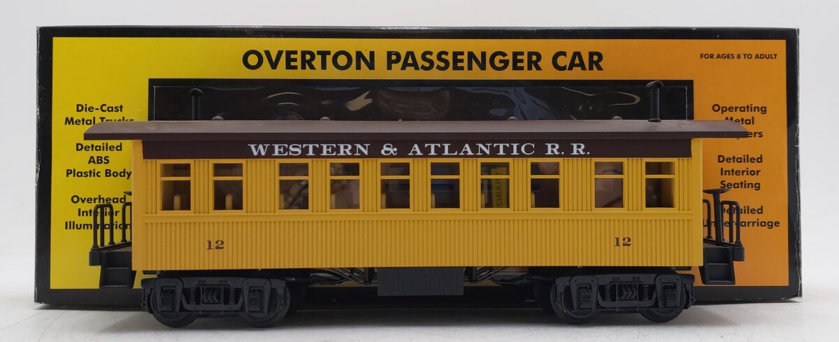 MTH 30-6400-3 O Gauge W.A.R.R. Overton Illuminated Coach VG/Box