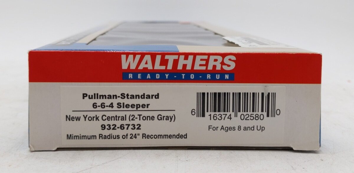 Walthers 932-6732 HO NYC Pullman 6-6-4 Standard Sleeper Car LN/Box