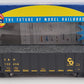 Athearn 95604 HO Scale Chesapeake & Ohio 40' 3 Bay Ribbed Hopper #150458 EX/Box