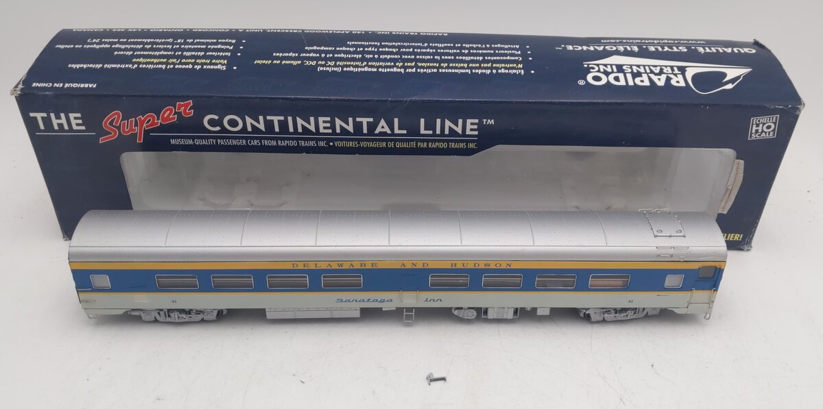 Rapido Trains 103058 HO D&L Saratoga Inn Cafe/Bar/Lounge Passenger Car #41 EX/Box