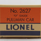 Lionel 2627 Vintage O Lionel Line  Madison Heavyweight Passenger Car VG