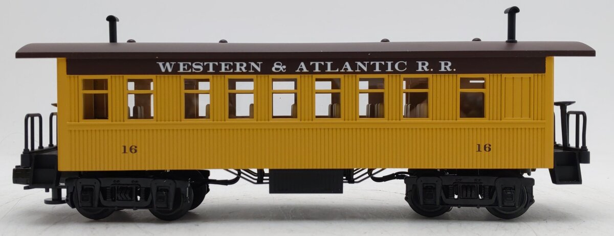MTH 30-6400-1 O Gauge Western & Atlantic Railroad Overton Illuminated Coach VG/Box