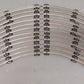 Lionel & K-Line Assorted O Gauge Tubular Straight/Curved Tracks [25] VG