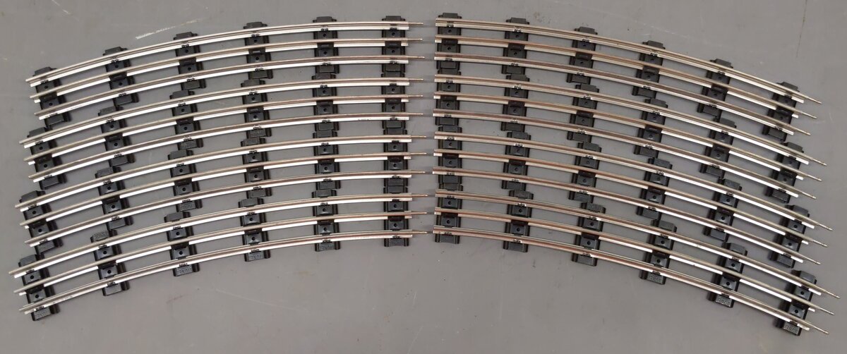 Lionel & K-Line Assorted O Gauge Tubular Straight/Curved Tracks [25] VG