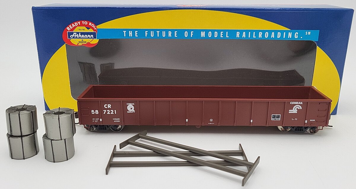 Athearn 92805 HO Scale Conrail 52' Mill Gondola Car #587221 LN/Box