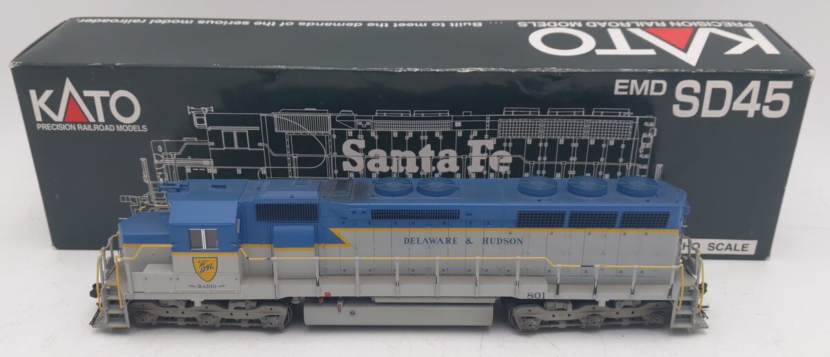 Kato 37-1712 HO Scale Delaware & Hudson SD45 Diesel Locomotive - Custom/Box