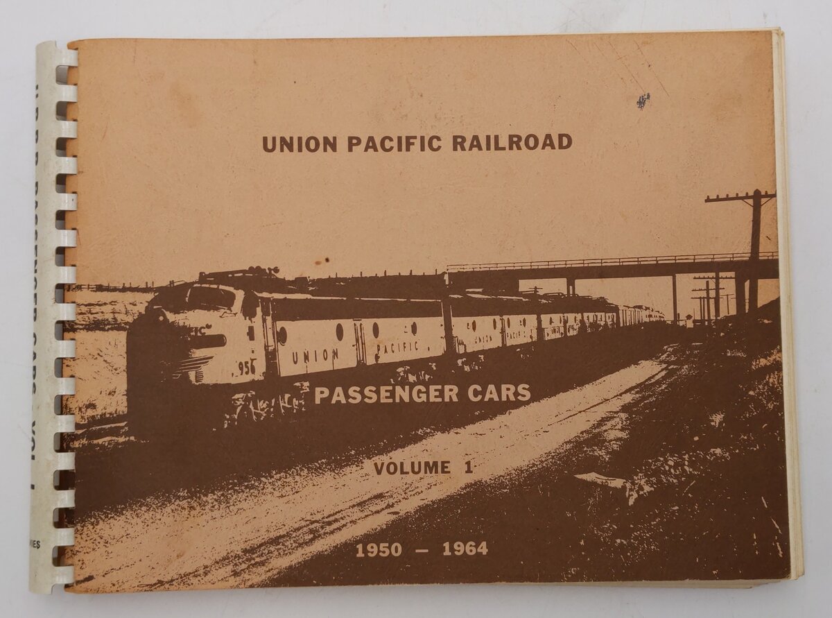 Union Pacific Railroad Passenger Cars Vol.1 1950-64 Spiral Bound By G. B. Davis VG