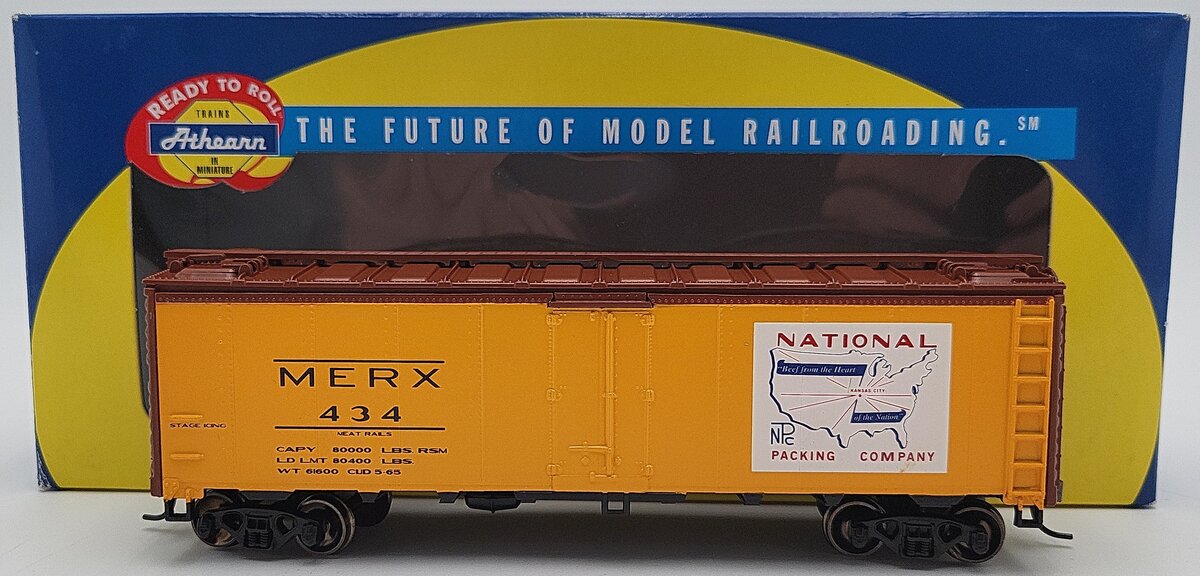 Athearn 71329 HO Scale National Packing Company 40' Steel Reefer #434 LN/Box