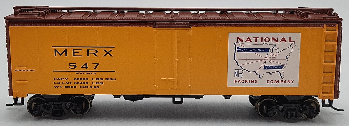 Athearn 71330 HO Scale National Packing Company 40' Steel Reefer #547 LN/Box