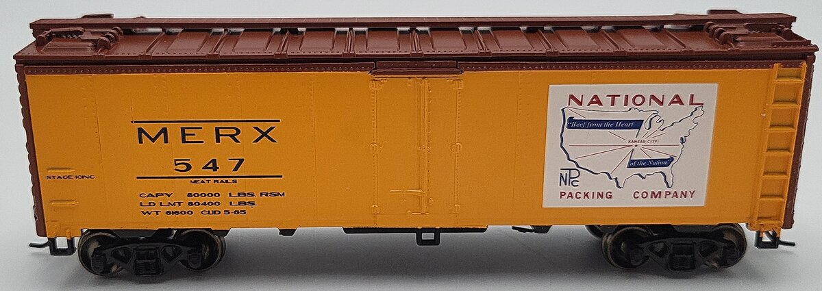Athearn 71330 HO Scale National Packing Company 40' Steel Reefer #547 LN/Box