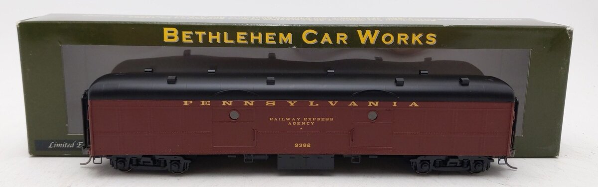 The Bethlehem Car Works BCW5000-04 HO PRR B60b Baggage Car #9382 LN/Box