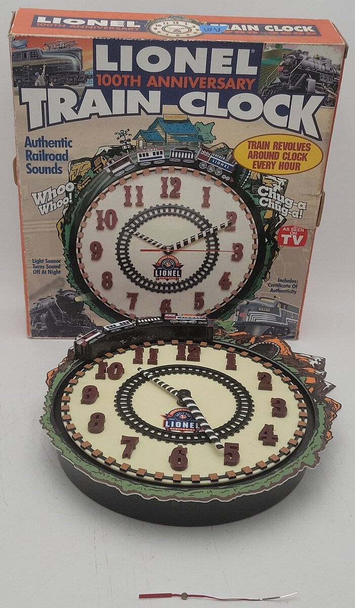 Lionel 7183 100th Anniversary Train Clock EX/Box