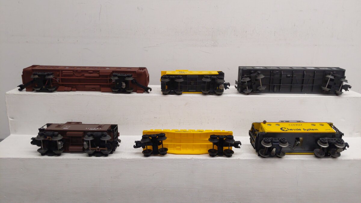 Lionel O Assorted Cars 6-9513, 6-16574, 6-9020, 6-9064, 6-9167, 6-26913 [6] EX