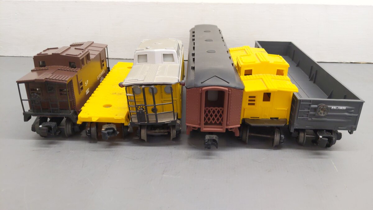 Lionel O Assorted Cars 6-9513, 6-16574, 6-9020, 6-9064, 6-9167, 6-26913 [6] EX
