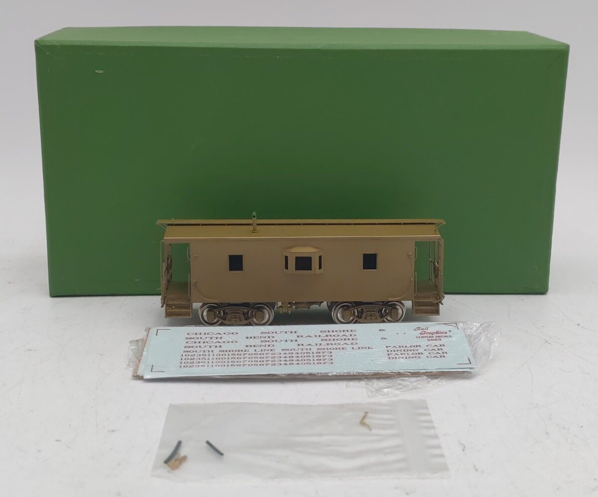 Overland OMI-1137 HO Scale Brass CSS&SB B-W 25ft Steel Caboose LN/Box